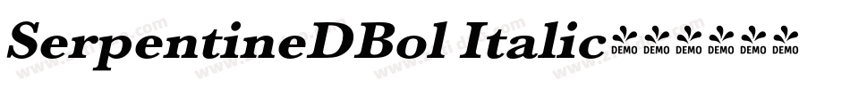 SerpentineDBol Italic字体转换